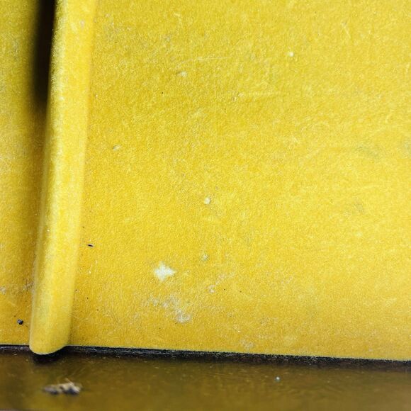 VTG MELE 4-Tier Jewelry Box MCM Mid-Century Faux Leather Satin Gold Velvet w KEY - Picture 13 of 16